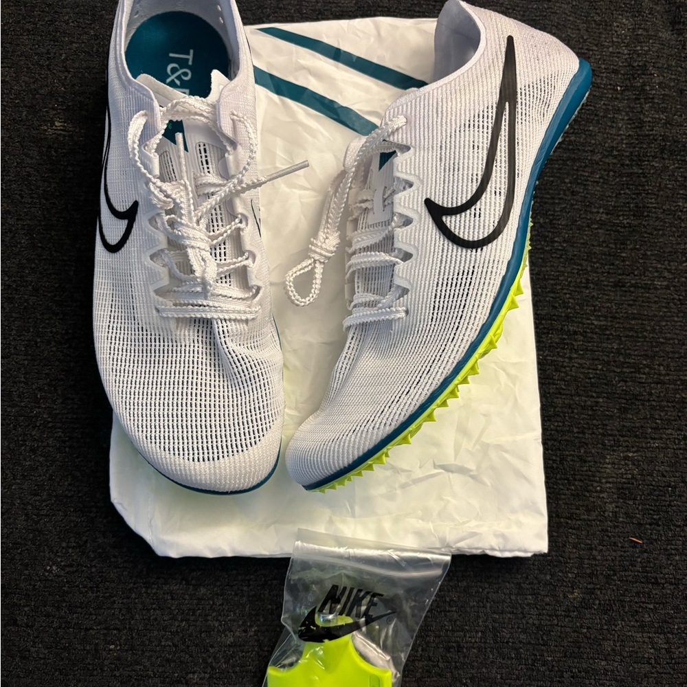 Nike Zoom Mamba 6 “White Bright Spruce”Men's Track & Field Shoes Size 8.5